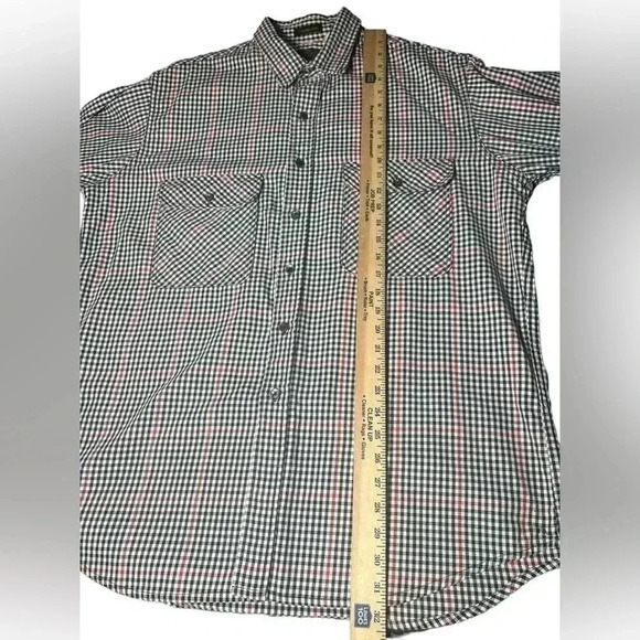 Vintage 90s Eddie Bauer McKinley Cloth Heavy Flannel Plaid Shirt Men’s XL - Picture 4 of 10